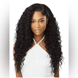 Beautiful free parted  curly wig